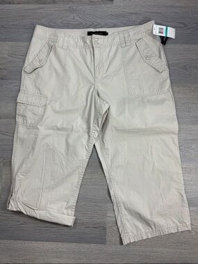 Calvin Klein Tan Cropped Pants - size 16 NWT